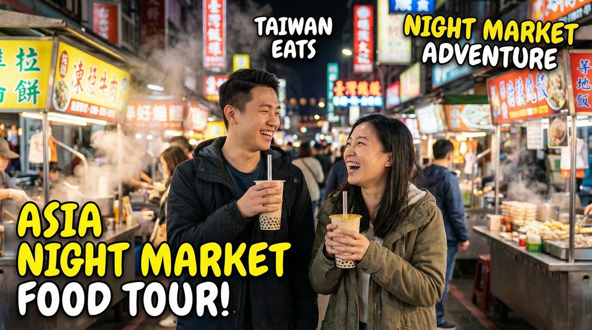 猎奇旅行视频夜市美食